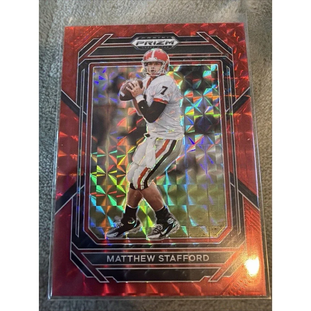 2023 Panini Prizm Draft Picks - Matthew Stafford #74 Red Finite Prizm /125